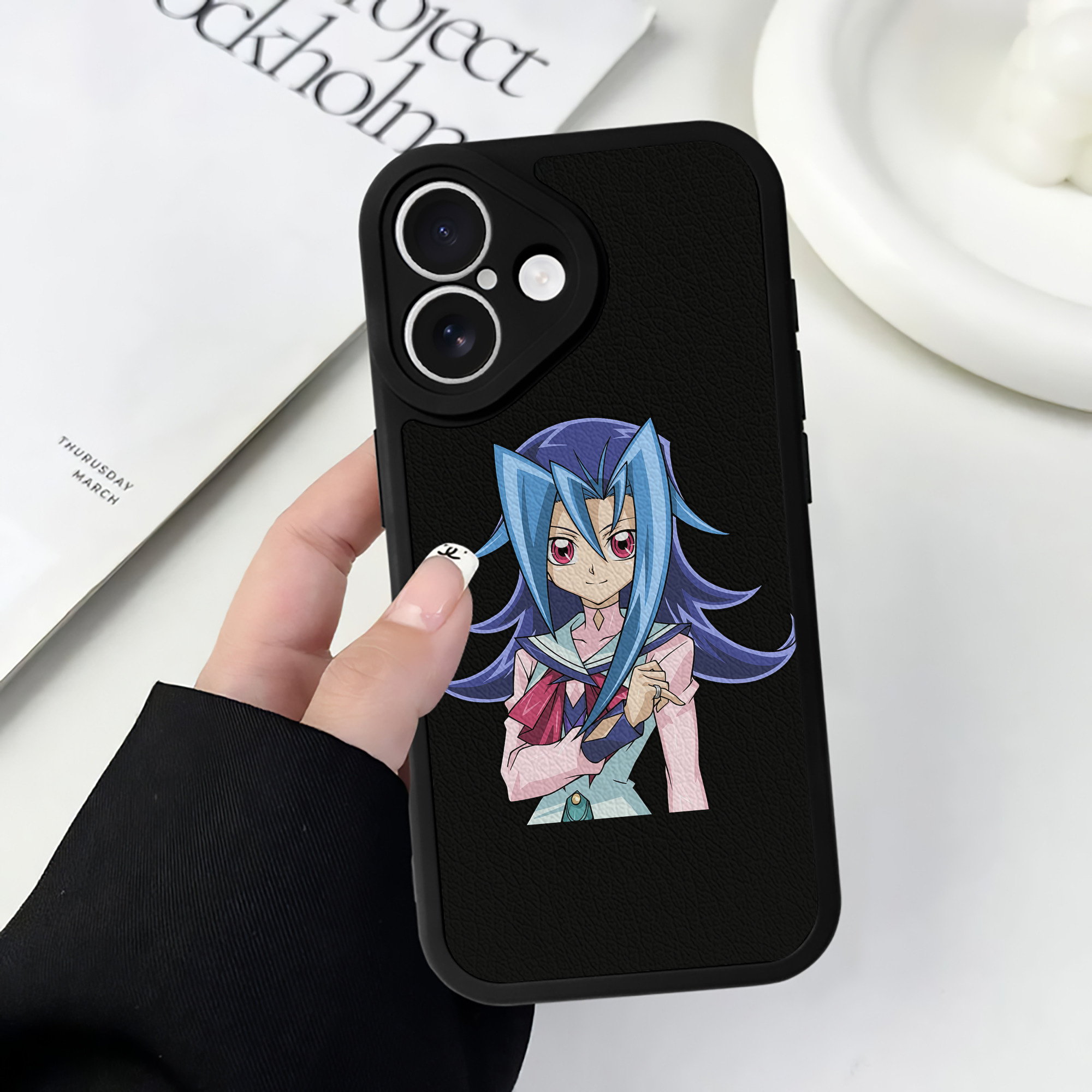 遊☆戯☆王 Yu-Gi-Oh! 【iPhone 16シリーズ対応】シリコンスマホケース（レザー調） 材質：シリコン